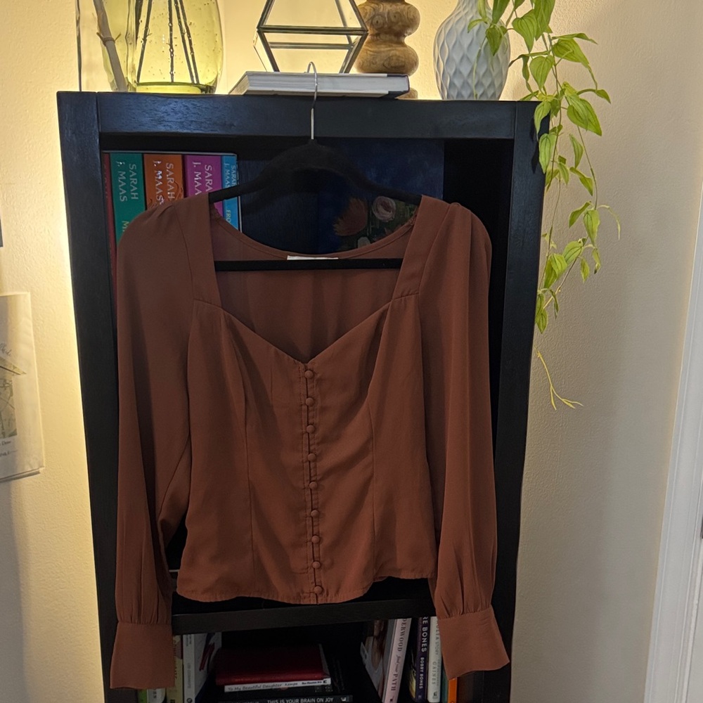 Abercrombie and Fitch Burgundy Blouse